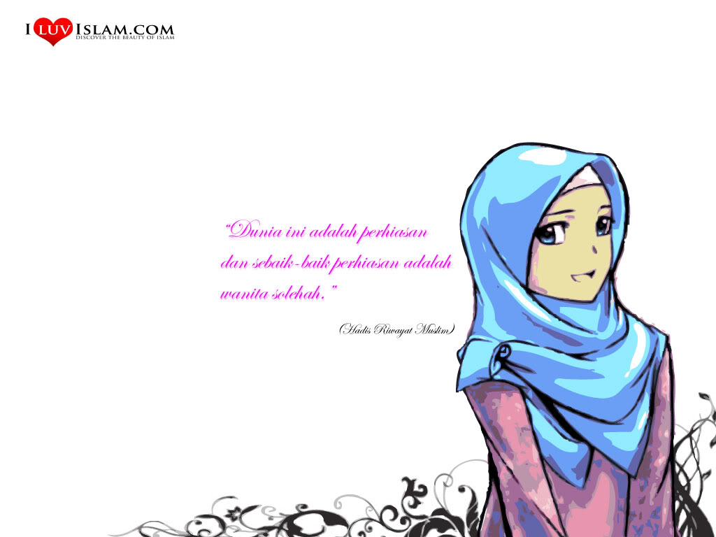 Gambar August 2012 Azyahali Blog Termenung Gambar Kartun Muslimah